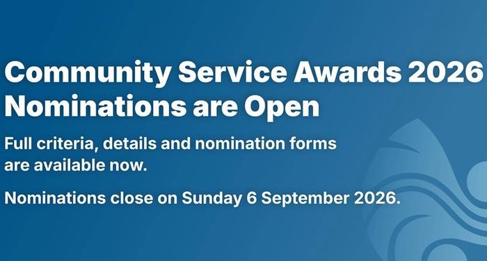 Know a local legend? Nominate them for a Community Service Award